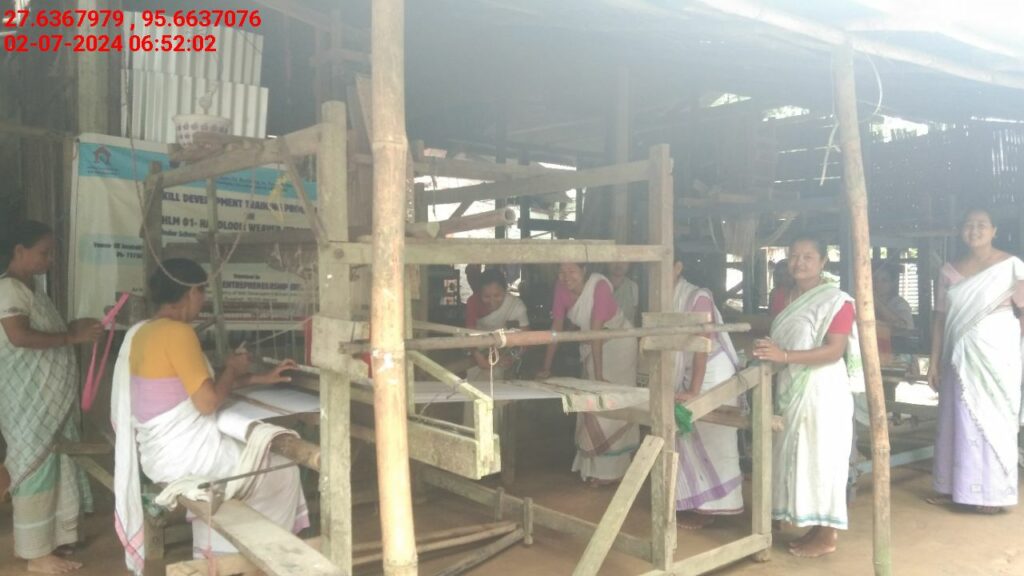 Handloom Weaver (Frame Loom) training at IIE Incubation Centre, Kakopothar, batch 21123, 02-07-2024