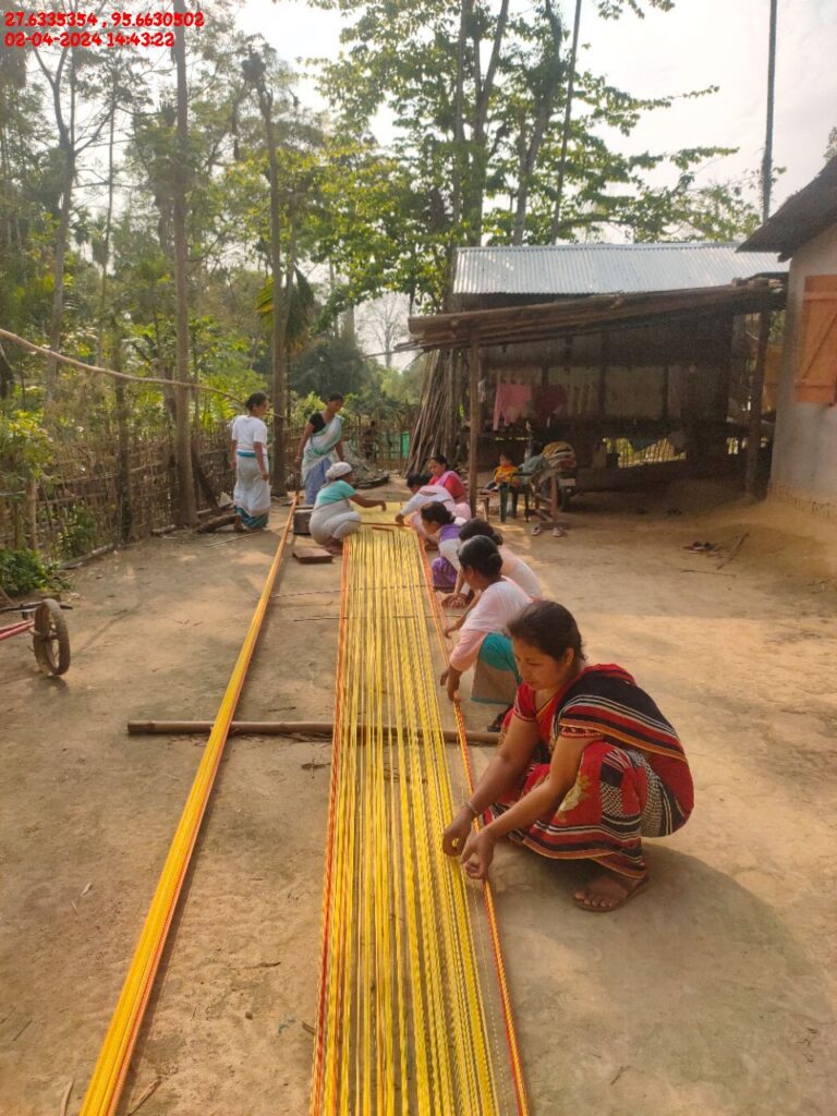 Handloom Weaver (Frame Loom) training at IIE Incubation Centre, Kakopothar, batch 21124, 02-04-2024