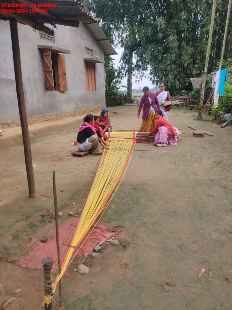 Handloom Weaver (Frame Loom) training at IIE Incubation Centre, Kakopothar, batch 21124, 03-04-2024