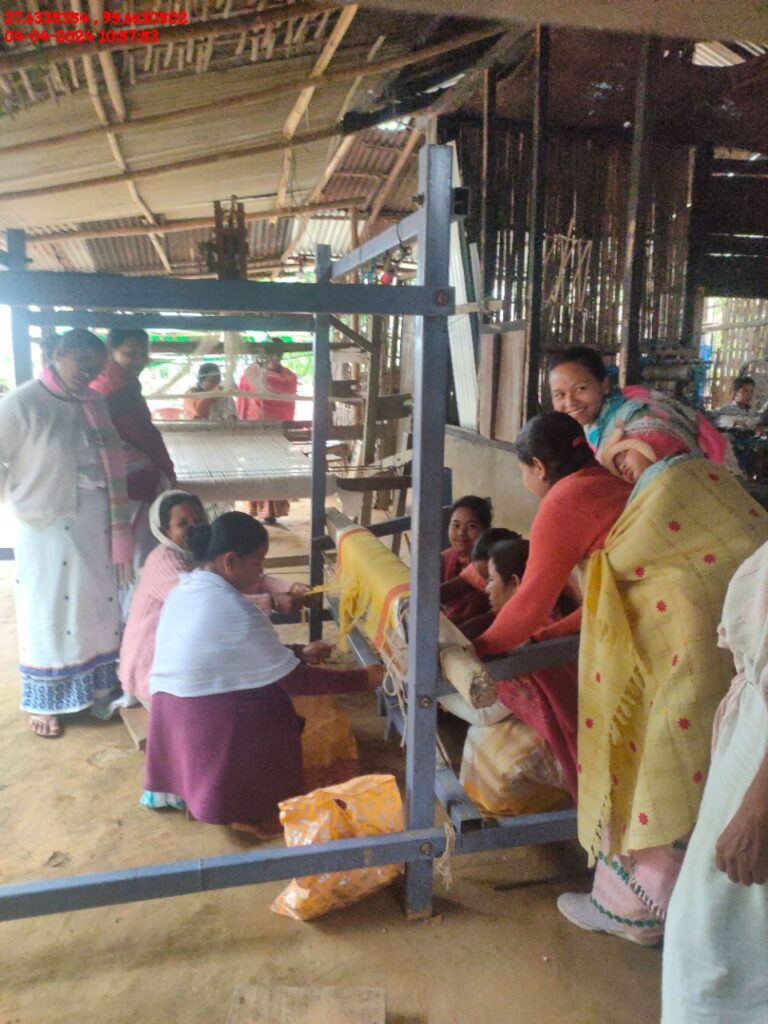 Handloom Weaver (Frame Loom) training at IIE Incubation Centre, Kakopothar, batch 21124, 04-04-2024