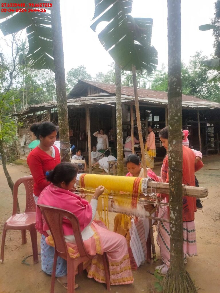 Handloom Weaver (Frame Loom) training at IIE Incubation Centre, Kakopothar, batch 21124, 05-04-2024