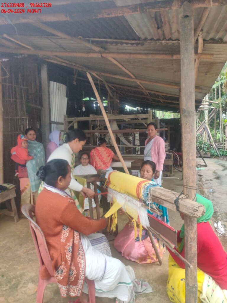 Handloom Weaver (Frame Loom) training at IIE Incubation Centre, Kakopothar, batch 21124, 06-04-2024