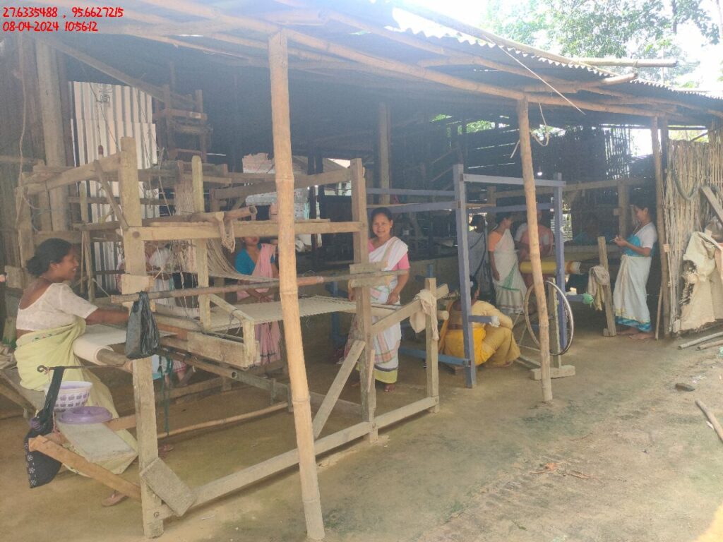 Handloom Weaver (Frame Loom) training at IIE Incubation Centre, Kakopothar, batch 21124, 08-04-2024