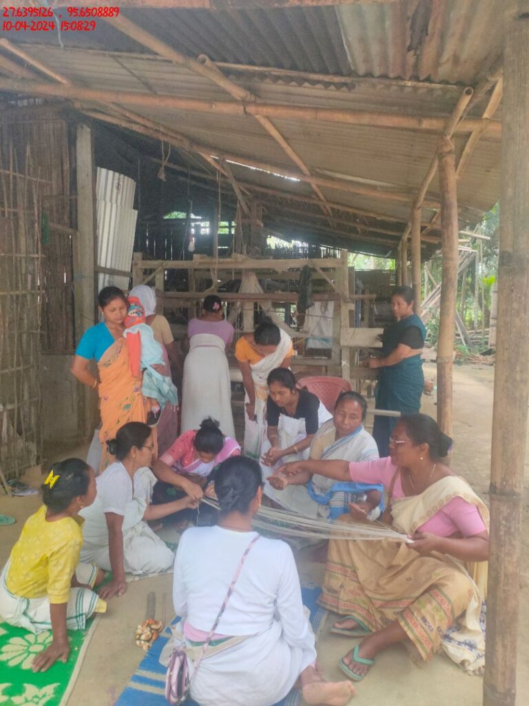 Handloom Weaver (Frame Loom) training at IIE Incubation Centre, Kakopothar, batch 21124, 10-04-2024