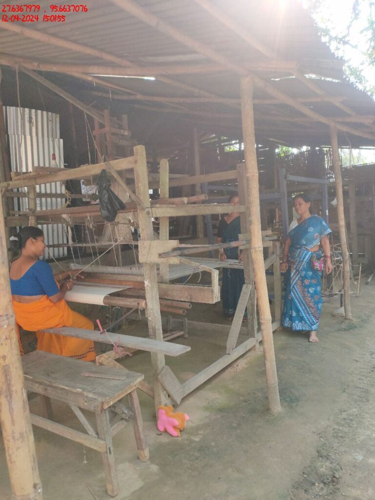 Handloom Weaver (Frame Loom) training at IIE Incubation Centre, Kakopothar, batch 21124, 12-04-2024