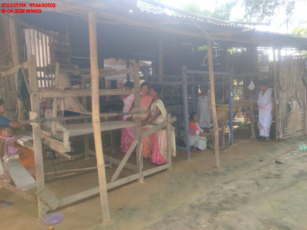 Handloom Weaver (Frame Loom) training at IIE Incubation Centre, Kakopothar, batch 21124, 18-04-2024