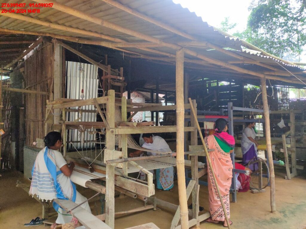 Handloom Weaver (Frame Loom) training at IIE Incubation Centre, Kakopothar, batch 21124, 20-04-2024
