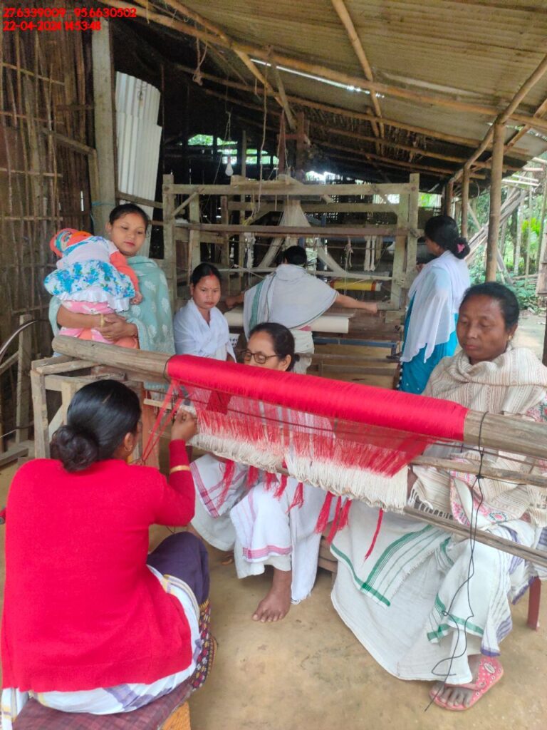 Handloom Weaver (Frame Loom) training at IIE Incubation Centre, Kakopothar, batch 21124, 22-04-2024