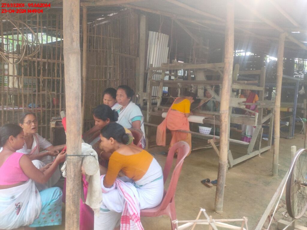 Handloom Weaver (Frame Loom) training at IIE Incubation Centre, Kakopothar, batch 21124, 23-04-2024