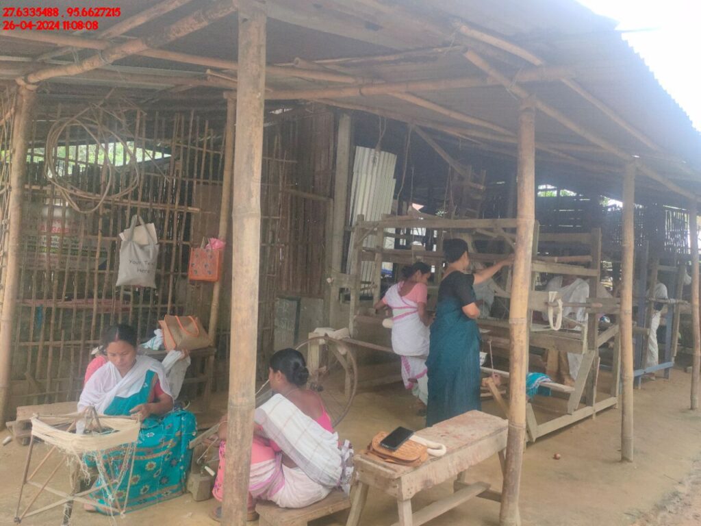 Handloom Weaver (Frame Loom) training at IIE Incubation Centre, Kakopothar, batch 21124, 26-04-2024
