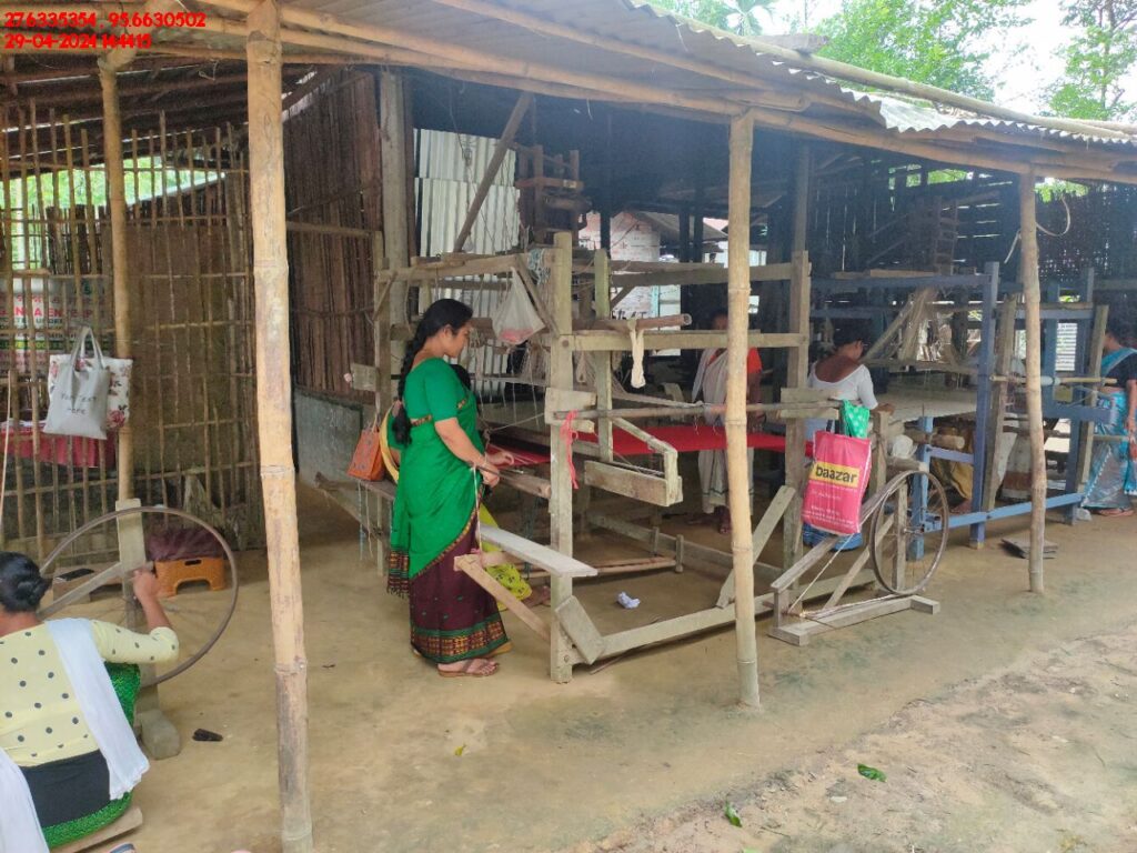 Handloom Weaver (Frame Loom) training at IIE Incubation Centre, Kakopothar, batch 21124, 29-04-2024