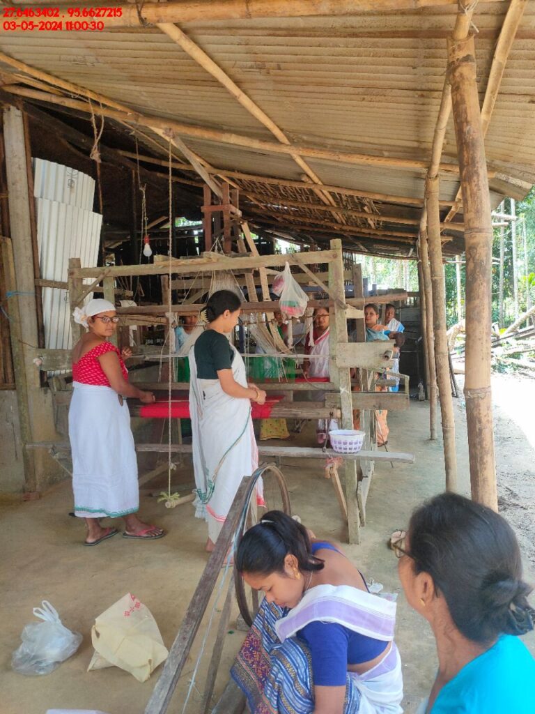 Handloom Weaver (Frame Loom) training at IIE Incubation Centre, Kakopothar, batch 21124, 03-05-2024