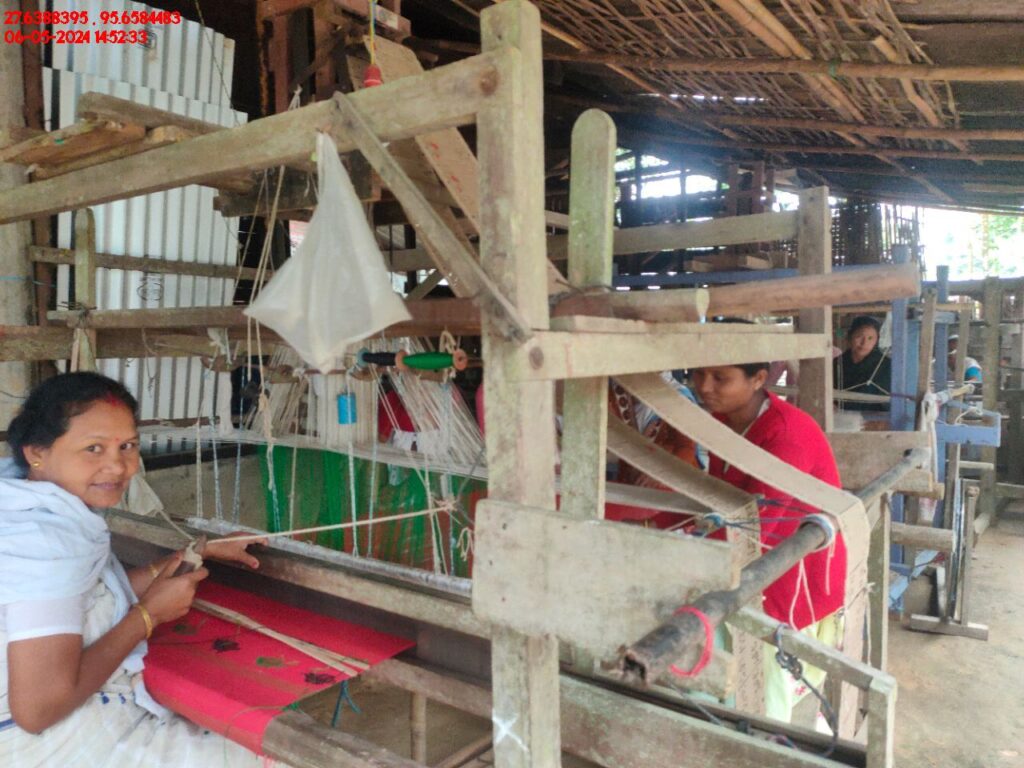 Handloom Weaver (Frame Loom) training at IIE Incubation Centre, Kakopothar, batch 21124, 06-05-2024
