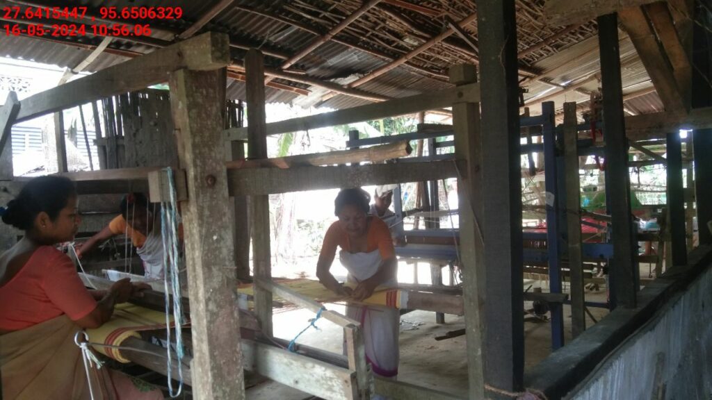 Handloom Weaver (Frame Loom) training at IIE Incubation Centre, Kakopothar, batch 21124, 16-05-2024