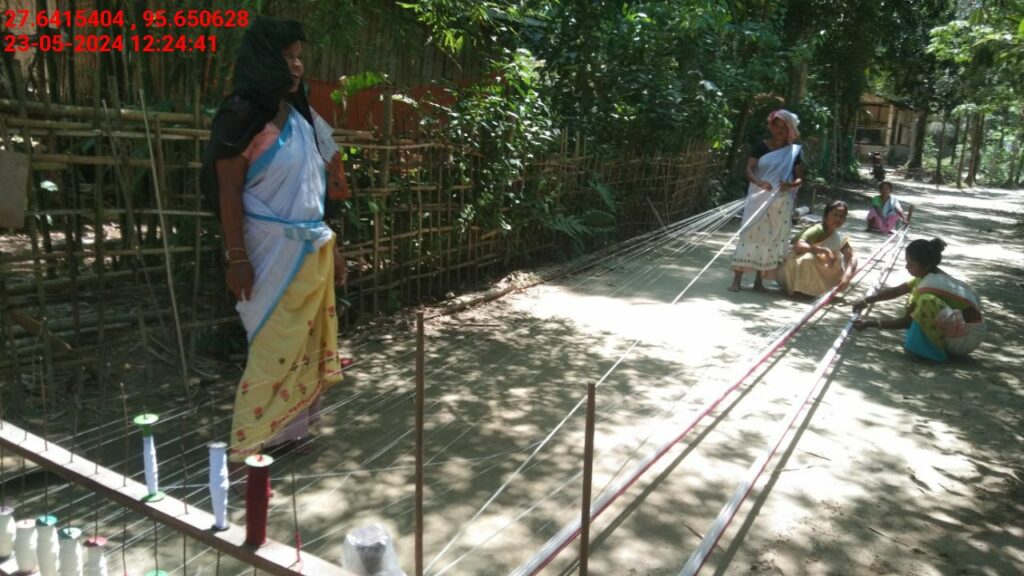 Handloom Weaver (Frame Loom) training at IIE Incubation Centre, Kakopothar, batch 21124, 23-05-2024
