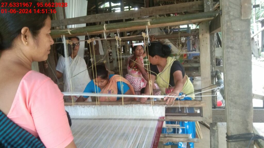 Handloom Weaver (Frame Loom) training at IIE Incubation Centre, Kakopothar, batch 21124, 01-06-2024