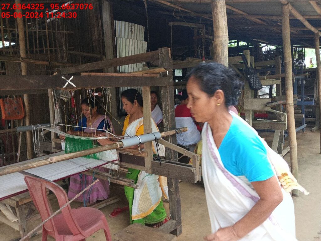 Handloom Weaver (Frame Loom) training at IIE Incubation Centre, Kakopothar, batch 21124, 05-06-2024