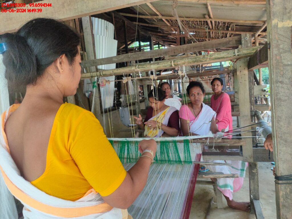 Handloom Weaver (Frame Loom) training at IIE Incubation Centre, Kakopothar, batch 21124, 06-06-2024