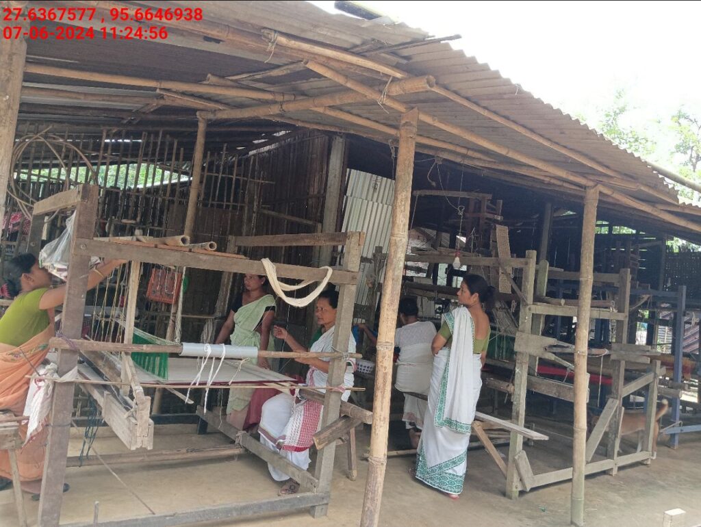 Handloom Weaver (Frame Loom) training at IIE Incubation Centre, Kakopothar, batch 21124, 07-06-2024