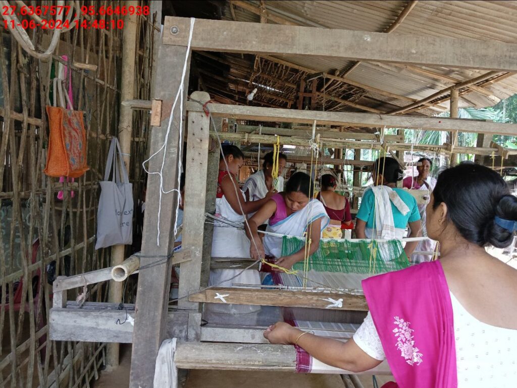 Handloom Weaver (Frame Loom) training at IIE Incubation Centre, Kakopothar, batch 21124, 11-06-2024