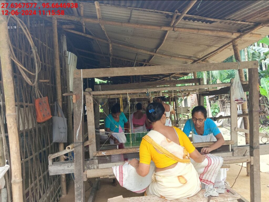 Handloom Weaver (Frame Loom) training at IIE Incubation Centre, Kakopothar, batch 21124, 12-06-2024