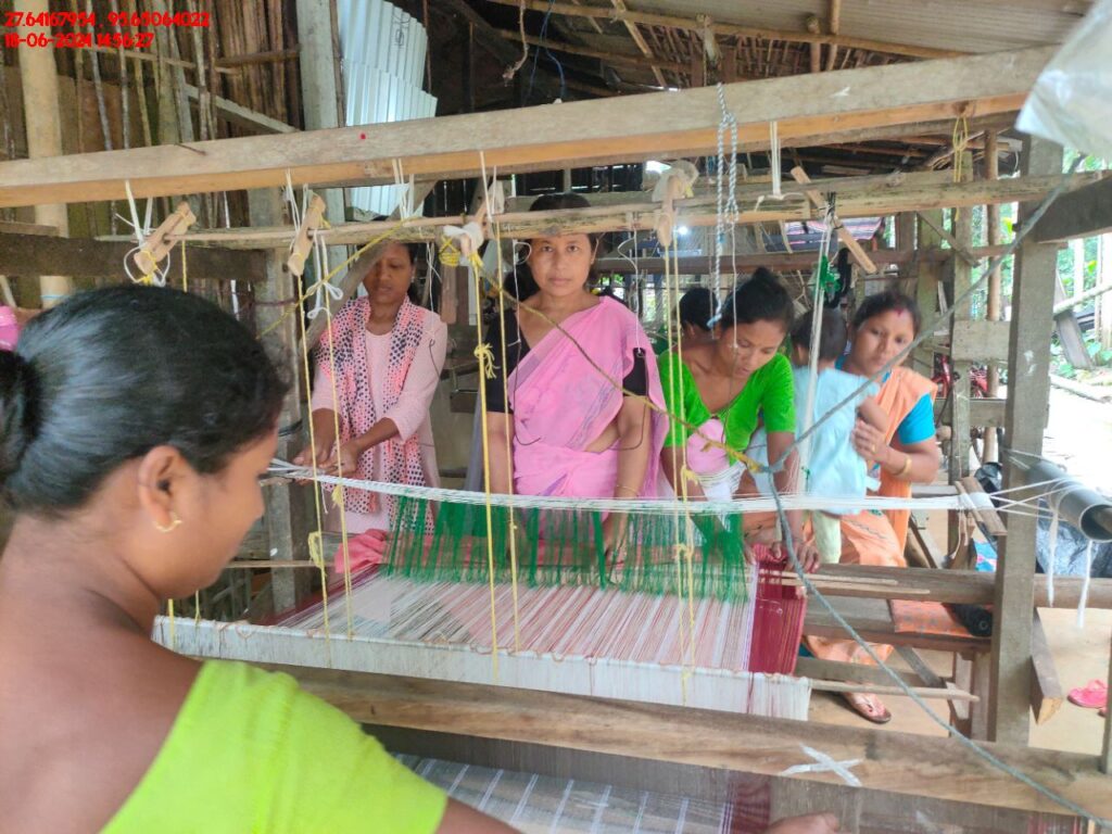 Handloom Weaver (Frame Loom) training at IIE Incubation Centre, Kakopothar, batch 21124, 18-06-2024