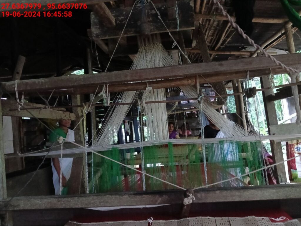 Handloom Weaver (Frame Loom) training at IIE Incubation Centre, Kakopothar, batch 21124, 19-06-2024