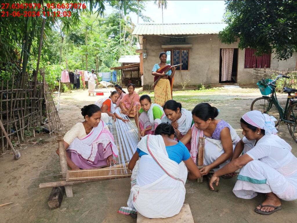 Handloom Weaver (Frame Loom) training at IIE Incubation Centre, Kakopothar, batch 21124, 21-06-2024