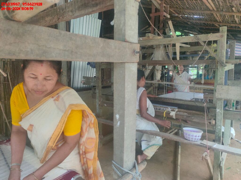 Handloom Weaver (Frame Loom) training at IIE Incubation Centre, Kakopothar, batch 21124, 24-06-2024