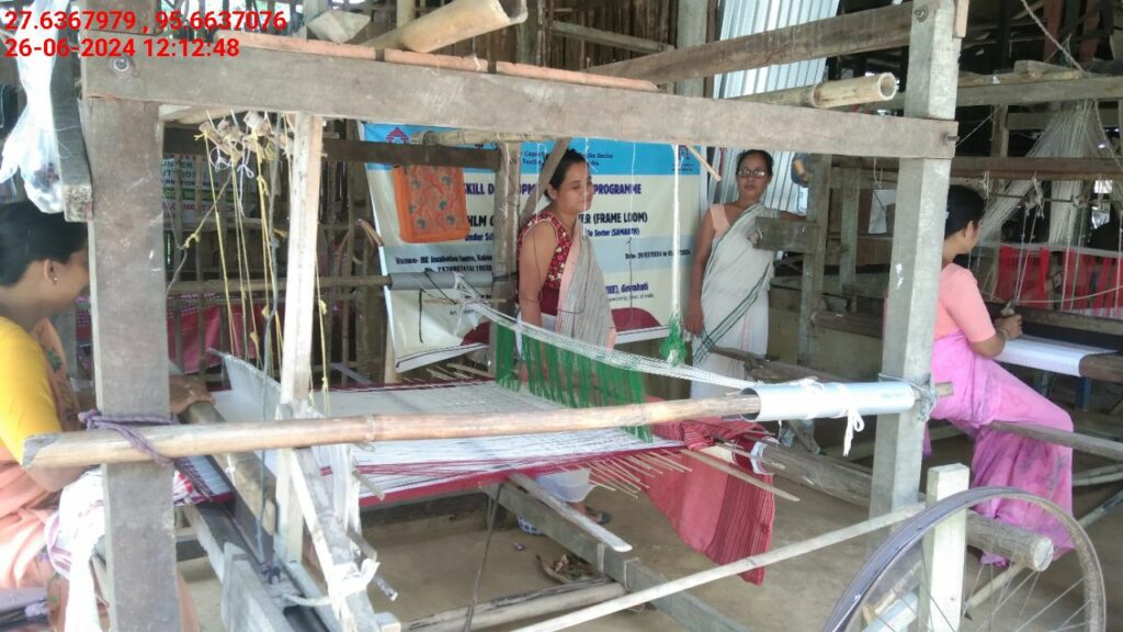 Handloom Weaver (Frame Loom) training at IIE Incubation Centre, Kakopothar, batch 21124, 26-06-2024