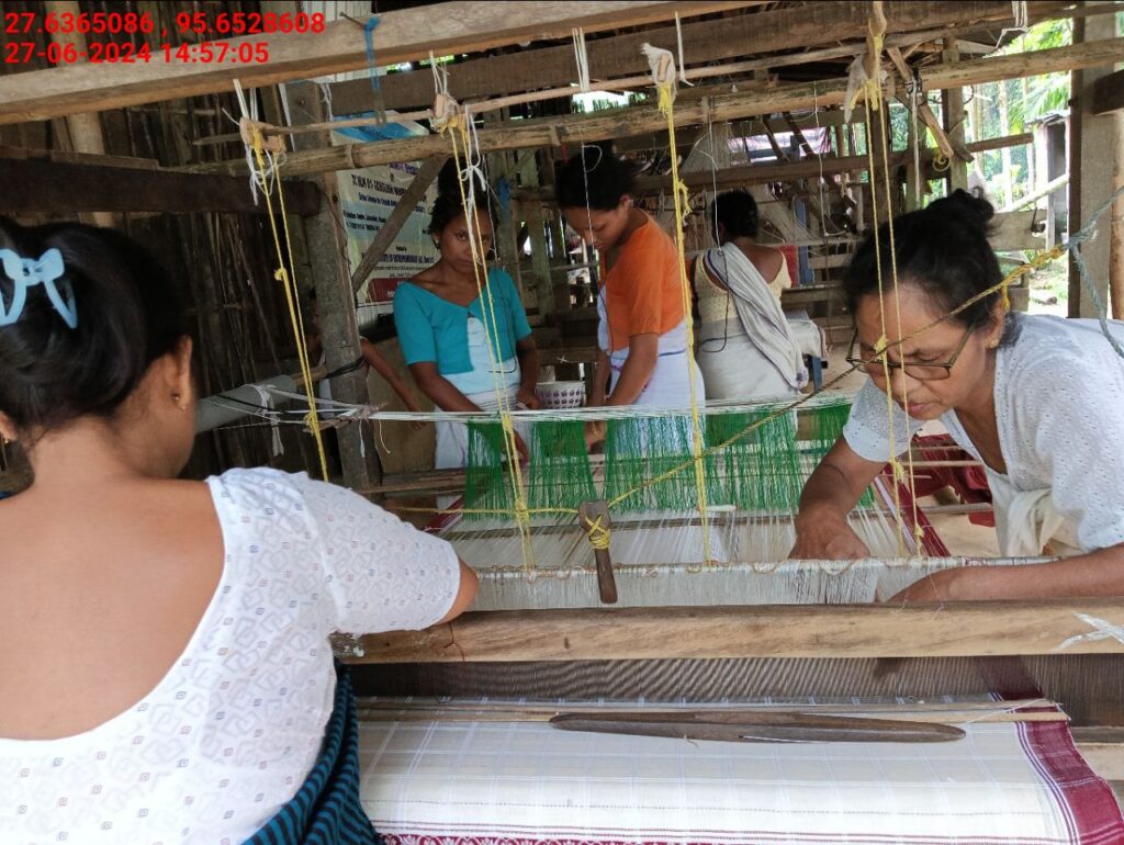 Handloom Weaver (Frame Loom) training at IIE Incubation Centre, Kakopothar, batch 21124, 27-06-2024