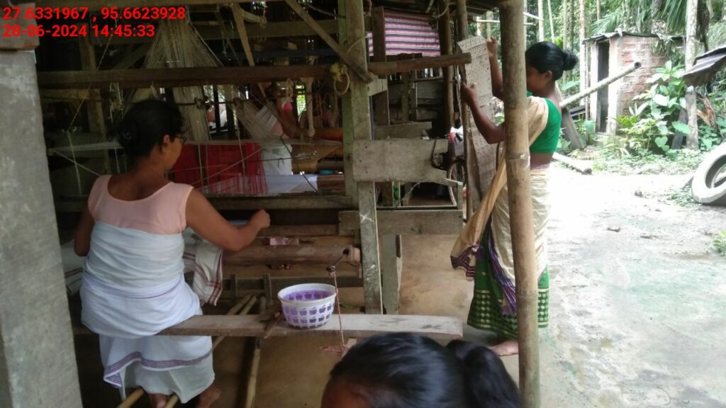 Handloom Weaver (Frame Loom) training at IIE Incubation Centre, Kakopothar, batch 21124, 28-06-2024