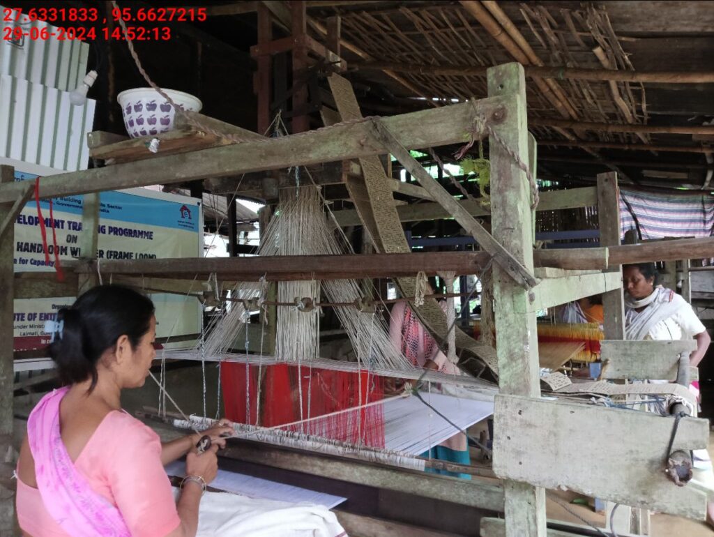 Handloom Weaver (Frame Loom) training at IIE Incubation Centre, Kakopothar, batch 21124, 29-06-2024