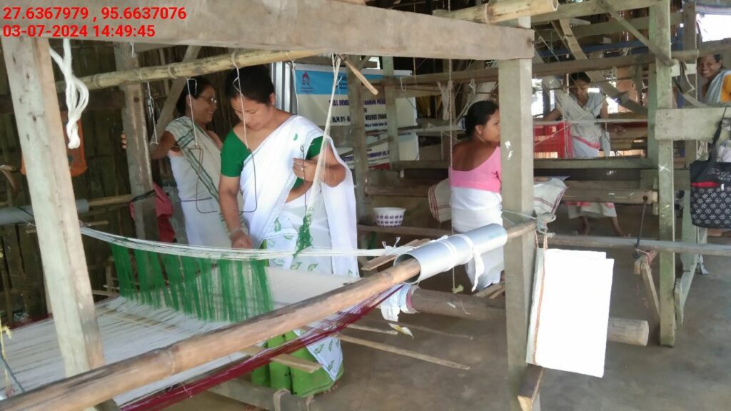 Handloom Weaver (Frame Loom) training at IIE Incubation Centre, Kakopothar, batch 21124, 03-07-2024