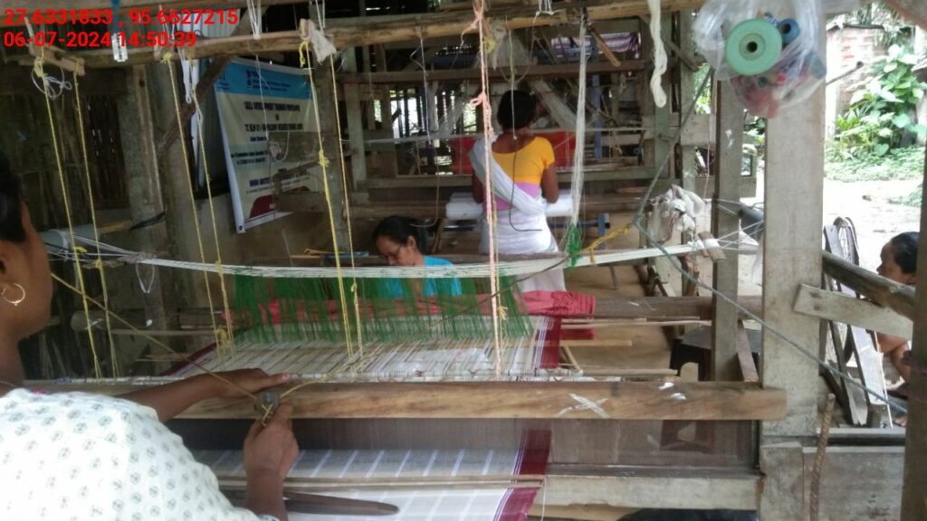 Handloom Weaver (Frame Loom) training at IIE Incubation Centre, Kakopothar, batch 21124, 06-07-2024