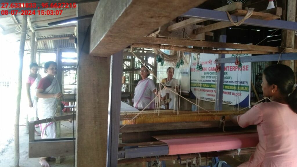 Handloom Weaver (Frame Loom) training at IIE Incubation Centre, Kakopothar, batch 21124, 08-07-2024