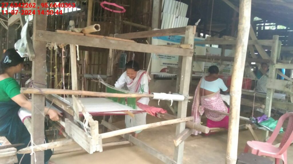 Handloom Weaver (Frame Loom) training at IIE Incubation Centre, Kakopothar, batch 21124, 11-07-2024