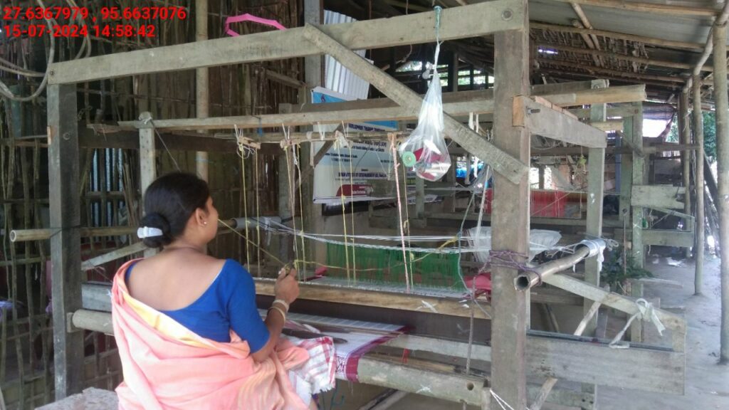 Handloom Weaver (Frame Loom) training at IIE Incubation Centre, Kakopothar, batch 21124, 15-07-2024