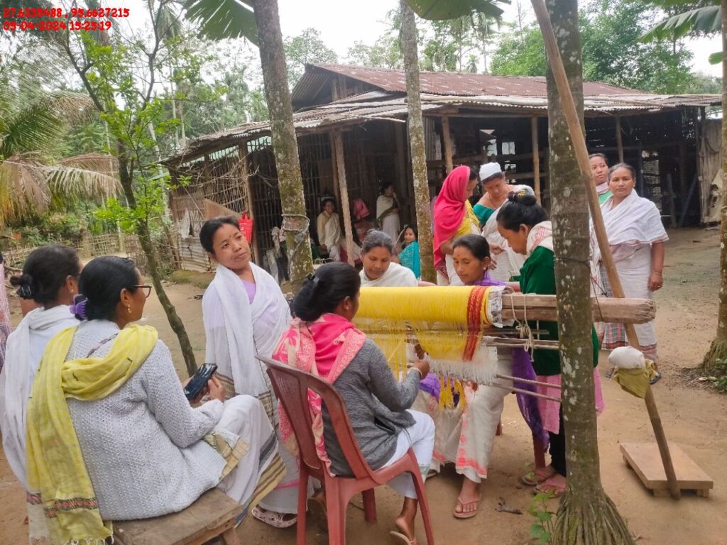 Handloom Weaver (Frame Loom) training at IIE Incubation Centre, Kakopothar, batch 21125, 05-04-2024