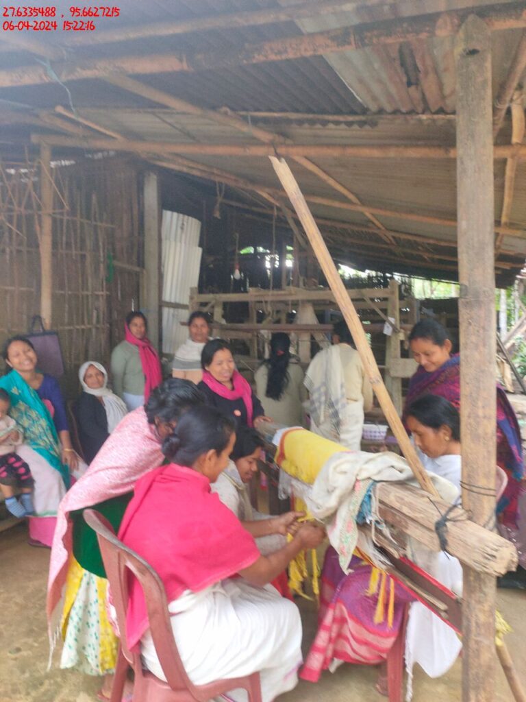 Handloom Weaver (Frame Loom) training at IIE Incubation Centre, Kakopothar, batch 21125, 06-04-2024