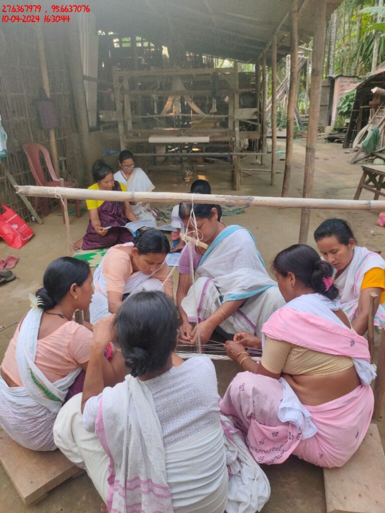 Handloom Weaver (Frame Loom) training at IIE Incubation Centre, Kakopothar, batch 21125, 10-04-2024