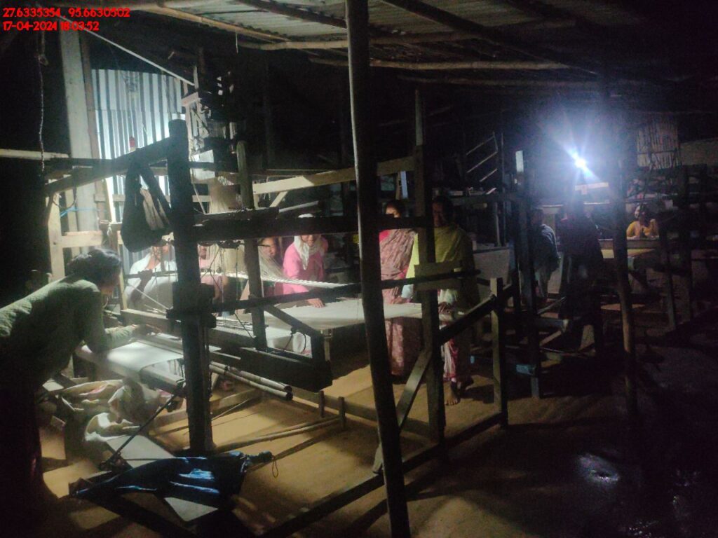 Handloom Weaver (Frame Loom) training at IIE Incubation Centre, Kakopothar, batch 21125, 17-04-2024