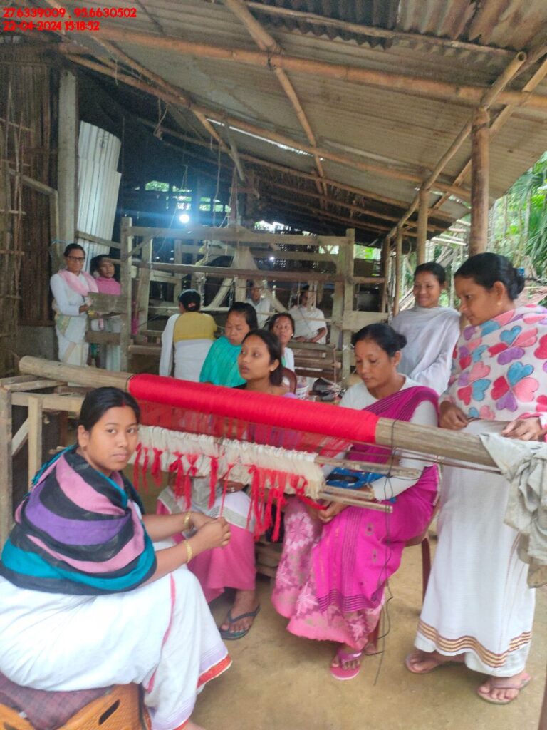 Handloom Weaver (Frame Loom) training at IIE Incubation Centre, Kakopothar, batch 21125, 22-04-2024