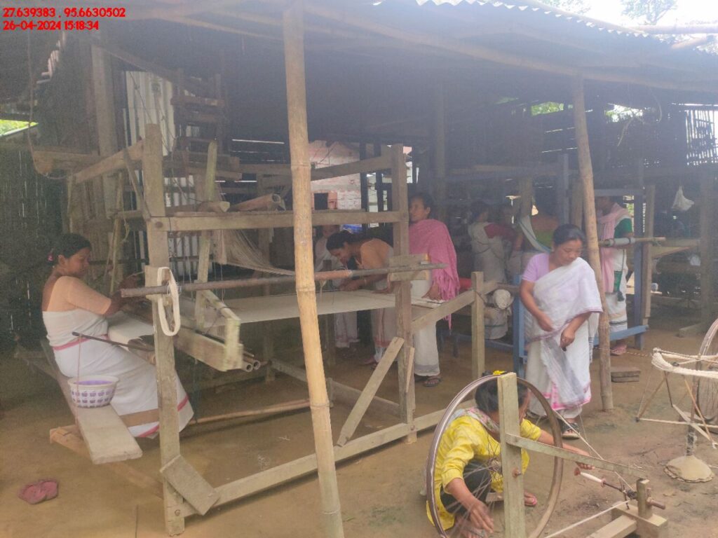 Handloom Weaver (Frame Loom) training at IIE Incubation Centre, Kakopothar, batch 21125, 26-04-2024