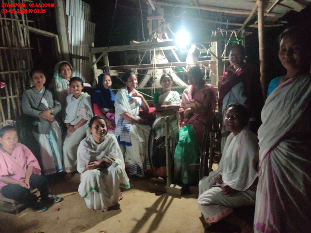 Handloom Weaver (Frame Loom) training at IIE Incubation Centre, Kakopothar, batch 21125, 03-05-2024