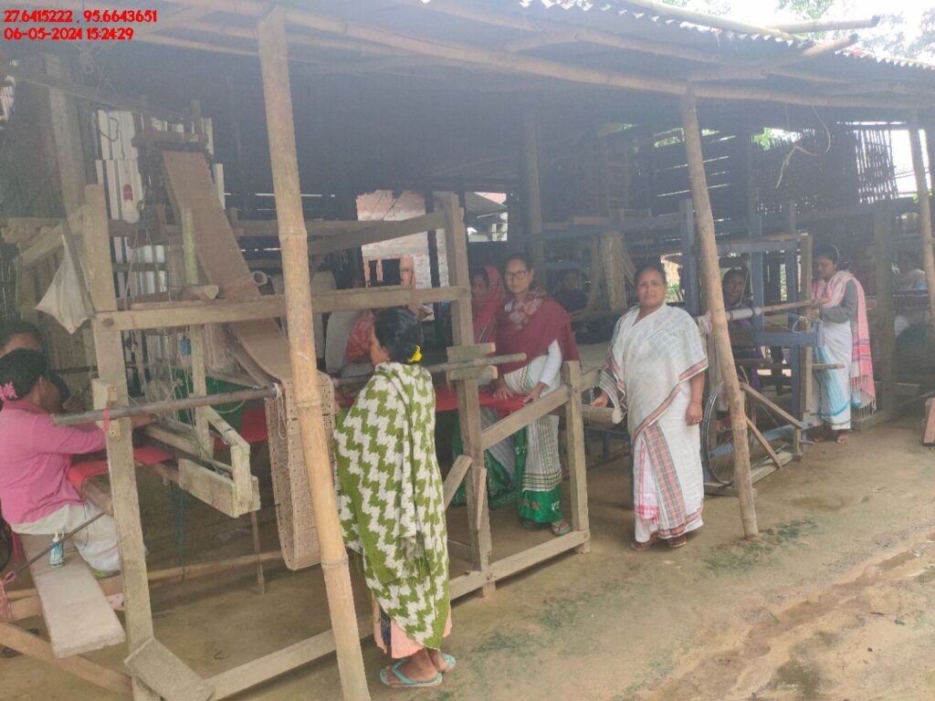 Handloom Weaver (Frame Loom) training at IIE Incubation Centre, Kakopothar, batch 21125, 06-05-2024