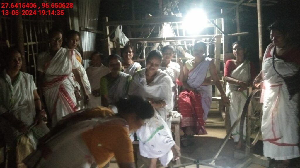 Handloom Weaver (Frame Loom) training at IIE Incubation Centre, Kakopothar, batch 21125, 13-05-2024