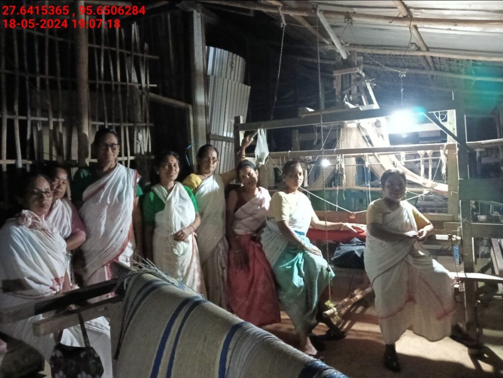 Handloom Weaver (Frame Loom) training at IIE Incubation Centre, Kakopothar, batch 21125, 18-05-2024