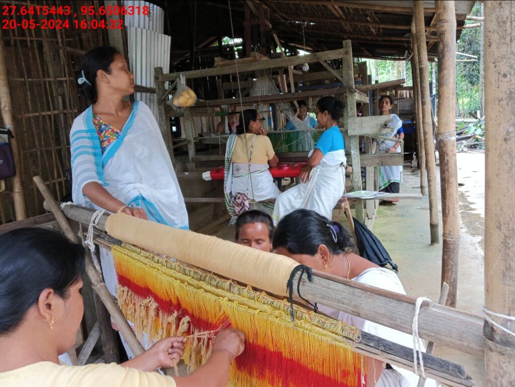 Handloom Weaver (Frame Loom) training at IIE Incubation Centre, Kakopothar, batch 21125, 20-05-2024