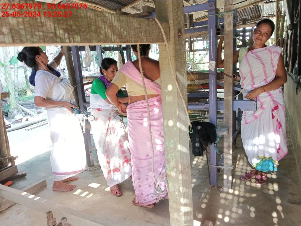 Handloom Weaver (Frame Loom) training at IIE Incubation Centre, Kakopothar, batch 21125, 25-05-2024